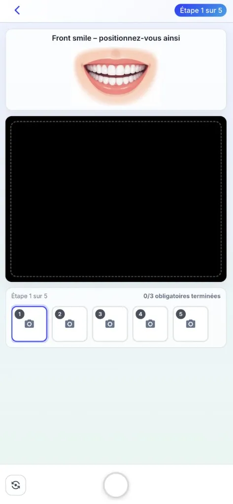 Guided live-camera aligner capture flow in the SwissAligner mobile app